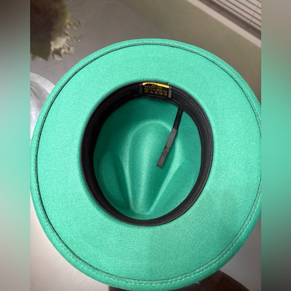 Green Fedora Hat - Picture 3 of 6